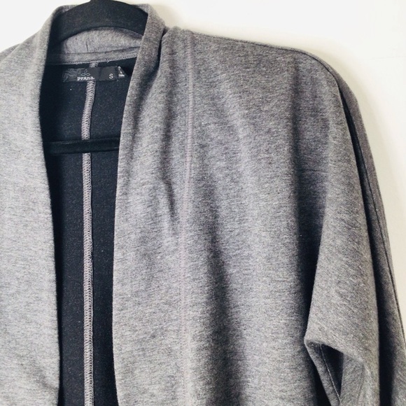 Prana small grey open cardigan - Picture 4 of 8